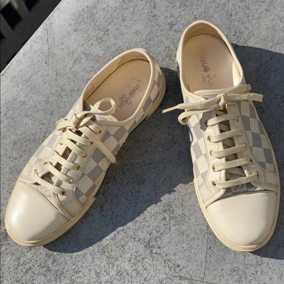 Louis Vuitton Shoes - Louis Vuitton Damier Azur Sneakers sz 38
